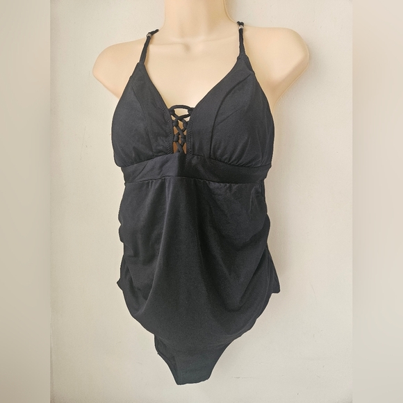 APea In The Pod-Swimsuit Women's S/P Black Maternity . - Picture 3 of 7